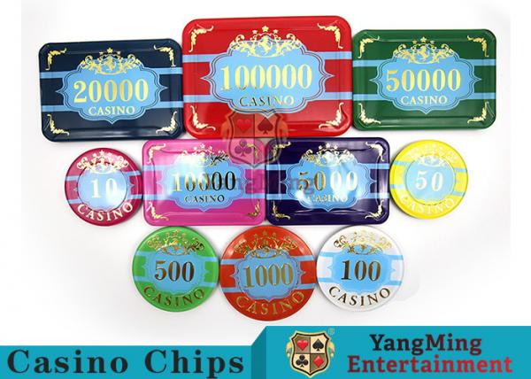Chipset de acrílico de encargo del póker del casino, nuevo póker del estilo
