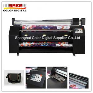 Advertising Polyster Feather Flag Printing Machine With Two Epson Head