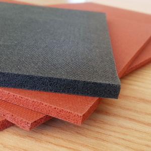 China Silicone Sponge Sheet Silicone Foam Sheet Rubber Sponge Sheet With Red White Black Grey Color supplier