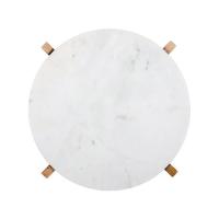 China 2 Piece Set Marble Round Serving Tray With Mango Wood Stand on sale