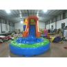 Single slide inflatable water slide small inflatable water slide with pool for