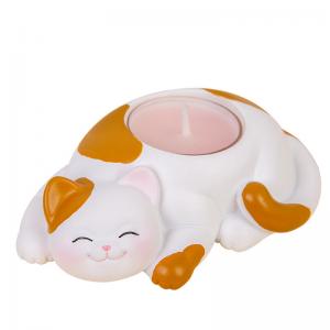 Creative Cute Kitty Custom Scented Soy Jar Candles Tea Wax Candle Holder