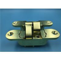 China Satin Brass Finish Heavy Duty Cabinet Door Hinges / Invisible Door Hinges on sale