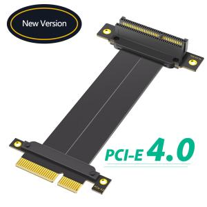 China Adaptador de computadora de doble vertical PCI E 90 grados Pci Express X4 Cable de elevación wholesale