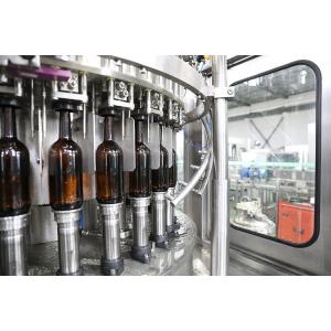 Small Alcoholic Drink Beer Filling Machine , Rinser Filler Capper Equipment