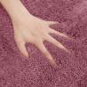 China BSCI Polyeseter Shaggy Tufted Bath Rug Pink Color Rectangular Shaped wholesale