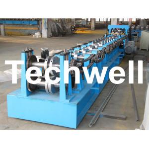 China Quick Interchangeable C / Z Purlin Roll Forming Machine With 17 Forming Stations supplier