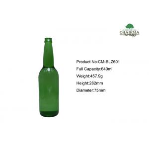 600ml Emerald green Glass beer bottle