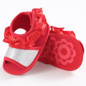 Wholesale infant Sandals Flower Lace Wedding party Princess baby shoes for Girl