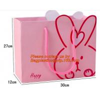 luxury Custom color shopping paper carrier bag hot sale, OPP PET PVC colorful wedding candy gift paper bag, BRAND LOGO