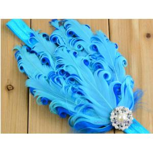 Hair accessories   curly  feather   hairband