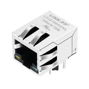 China X Mutiple XPJG-01K-1-PK3-310 Compatible LINK-PP LPJ0196AGNL 10/100 Base-T RJ45 PoE Magnetic Jacks Single Port Tab Down Yellow/Green Led supplier