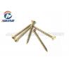 China DIN7505 5X30mm Pozi Drive Csk Head Self Tapping Screws Yellow Zinc Plated 30MM Length wholesale