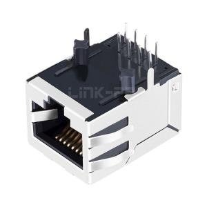 China XFMRS XFATM9-C1-4MS Compatible LINK-PP LPJ4012CNL 10/100 Base-T Tab Down Without Led Single Port 8 Pin RJ 45 Keystone Connector wholesale