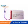 pl446579 3.7V 3000mAh rechargeable lipo battery for DVD player, mobile phone