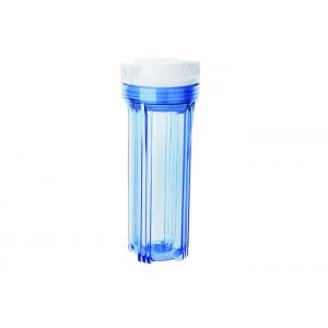China Clear Plastic Cartridge Filter Vessels For Residential RO Water Purifier Single O Ring 2.5 / 10 supplier