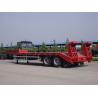 2 Axle Low Bed Trailer 8 Tires Heavy Duty Loading 40 Tons For Transit Machinery