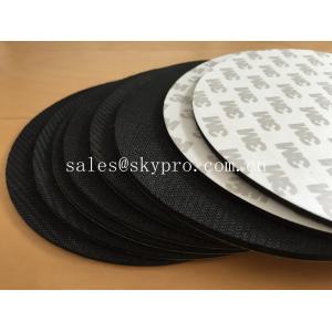 Black natural foam Rubber mat with 3M adhesive backing for mouse pad and gasket