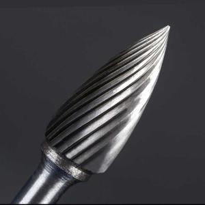 China Cone Head Tungsten Carbide Burr Bits High Efficiency Rotary Tool Bits supplier