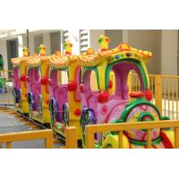 China 4 Carriages Cartoon Amusement Train Ride For 14 Kids for sale