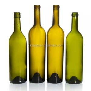 Best 375/750ml Glass Liquor Bottles Empty Champagne Glass Bottle with Cork Cap