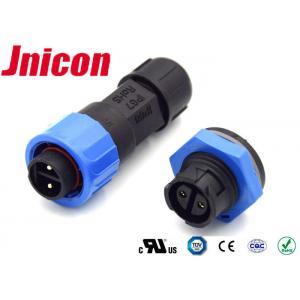 China M16 2 Pin Male Power 10A Waterproof Connectors 300VAC Max Voltage Rating supplier