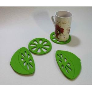 China high quality various color factory price round felt coaster supplier