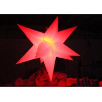 China Shinning Inflatable Led Star Beautiful LED Inflatable Hanging Led For Party on sale