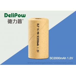 China High Energy Density Industrial Rechargeable Battery SC2000mAh 1.2V supplier