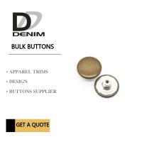 China Antique Brass Denim Metal Buttons Bulk Fashion Snap Buttons For Clothing Jeans Trousers on sale