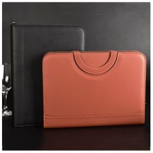 Nontoxic Luxury Leather Business Portfolio Multiscene Recyclable With Power Bank