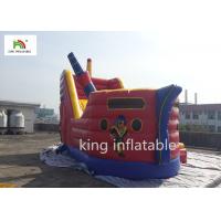 China 6m Sea Rover Red Inflatable Bounce House Pirates Galleon With Slide on sale