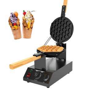 200mm Diameter Mould Size Electric Non-Stick Bubble Waffle Iron Baker for Snack Making