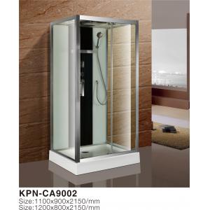 Corner Installation Glass Shower Cabin 1100*900*2100mm in chrome  with Frame