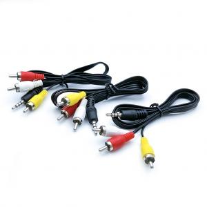 20m Video Audio Cables 3 RCA To 3 RCA With Male Plug Adapter Audio Converter
