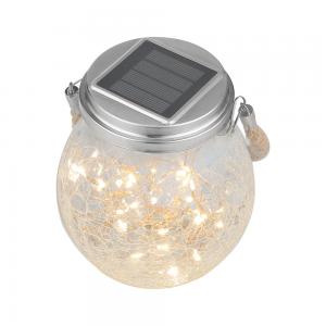 3000K Decorative Solar Lamp Solar Powered Lamp With Glass Plastic Cap