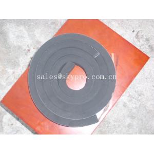China Black neoprene tape strip with self-adhesive PSA backing one side supplier
