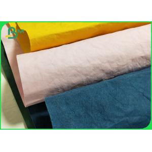 China USA Silver Black Plicated Kraft Paper Fabric Good Texture Soft Making Bag supplier