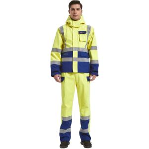 Offshore Hivis Rain Proof Workwear Electric Preventing Coat