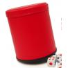 Leather Dice Cup With Mini Camera / Casino Magic Dice Inside See Through The