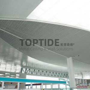 False Metal Plank Baffle Ceiling Metal Decorative Ceiling Tiles