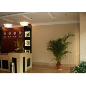 Coffee WPC Wall Cladding / Interior Decoration Ceiling Panel For Boardwalk