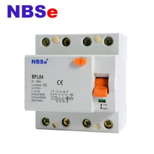 China RCCB 4P Residual Current Circuit Breaker BFL64 Series DIN Rail Mounting Type supplier