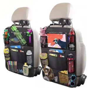 Customized Car Backseat Organizer With Touch Screen Tablet Holder Car Seat Back Protectors