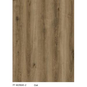 Waterproof Fire Retardant Stone Vinyl Composite Flooring Thin Brown Oak GKBM FT-W29045-2