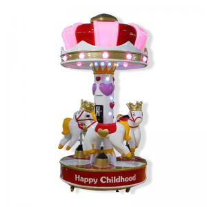 Children Coin Operated Kiddie Ride / Indoor Horse Merry Go Round