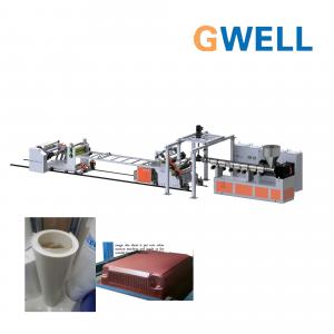 China GPPS Opaque Sheet Production Machine GPPS Plastic Sheet Extrusion Line Twin Screw Extruder supplier
