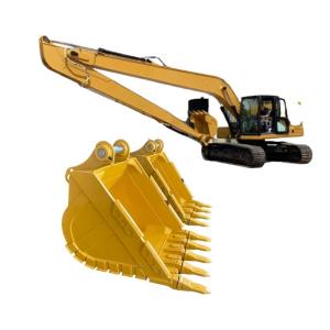 China 2m3 Sk500 Excavadora Gran cubo amarillo o requerido por el cliente, cubo GP para el brazo de largo alcance supplier