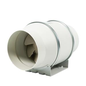 China Manufacturing Plant White Plastic Small Size 4-8 Inch Duct Axial Mixed Flow Ventilation Exhaust Fan supplier