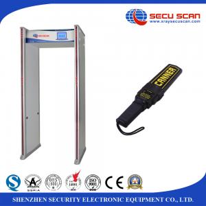 China 33 Zones Metal Detector Gate AT300C Walk Through Body Scanner Support Multi Language supplier